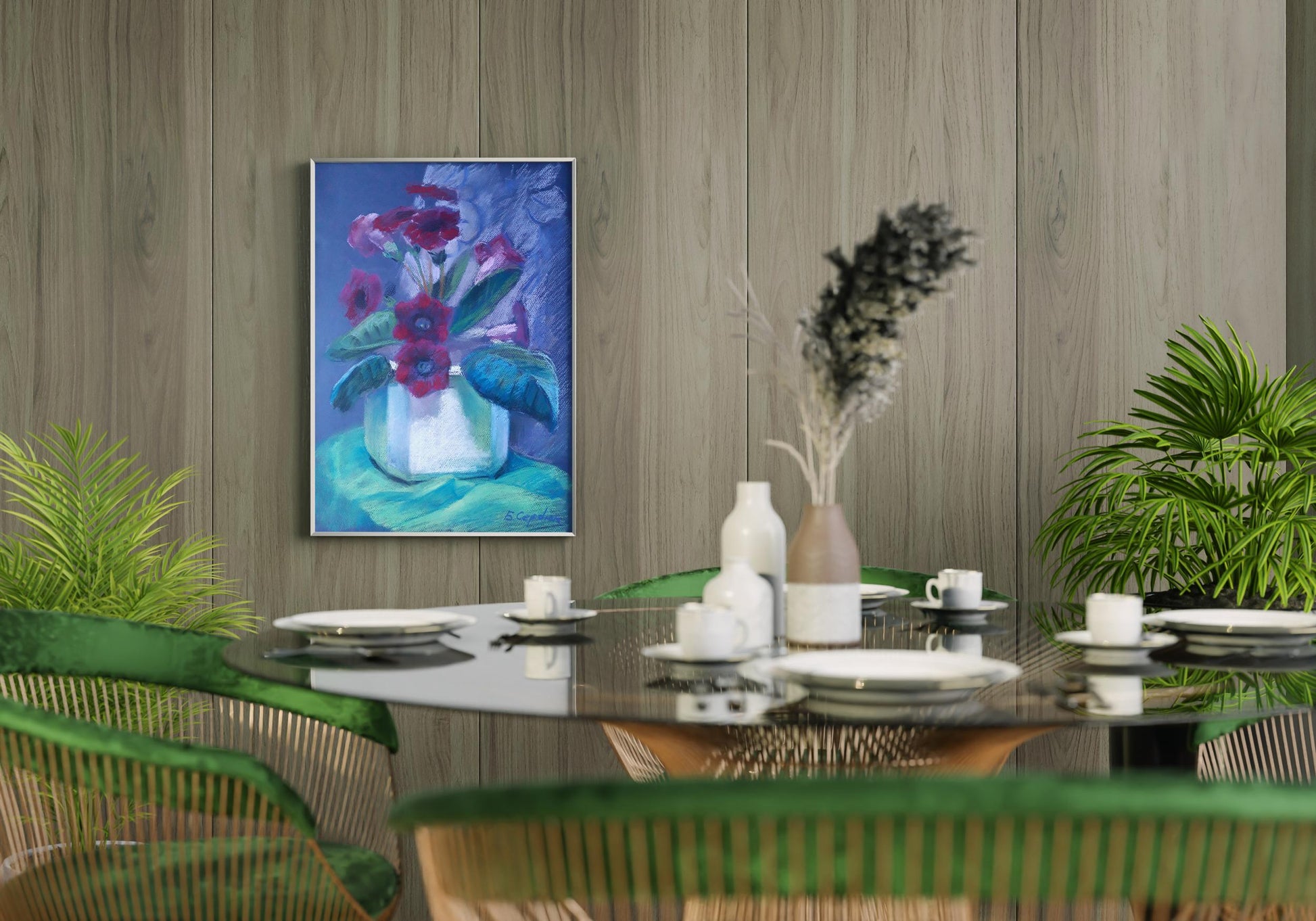Pastel painting