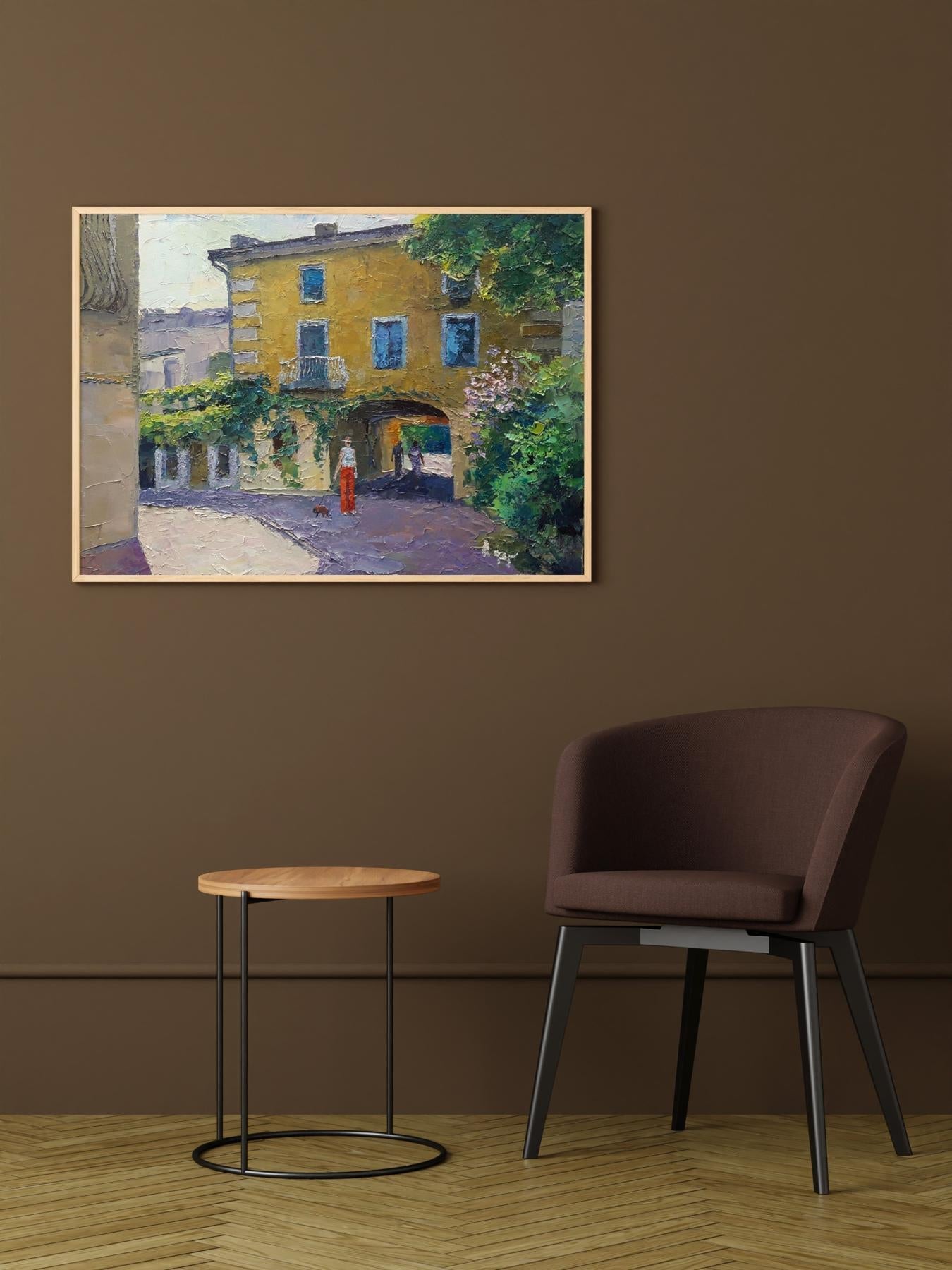 Oil painting Odessa courtyard Serdyuk Boris Petrovich