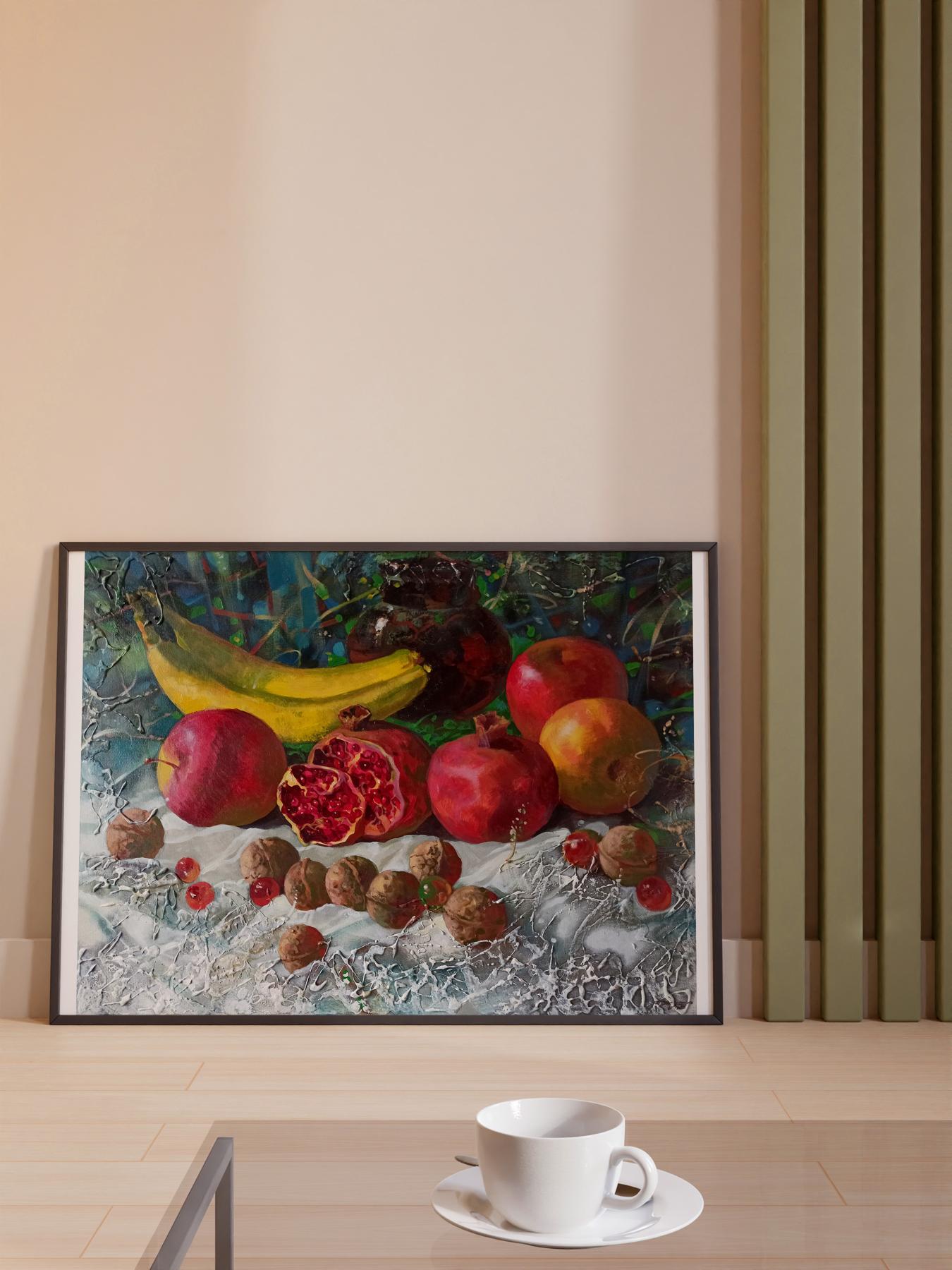 Abstract oil painting Still life 