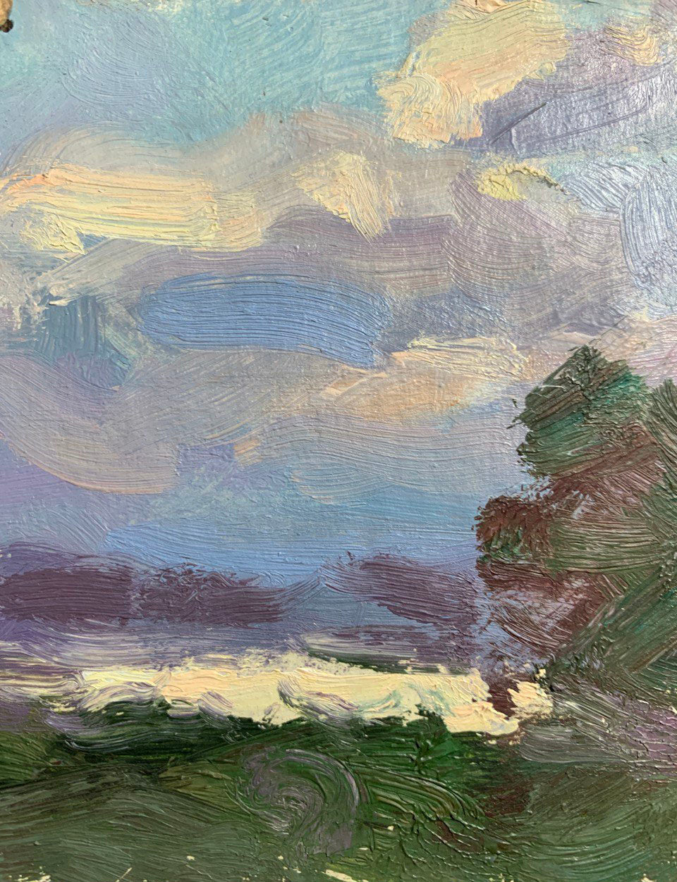 Oil painting evening