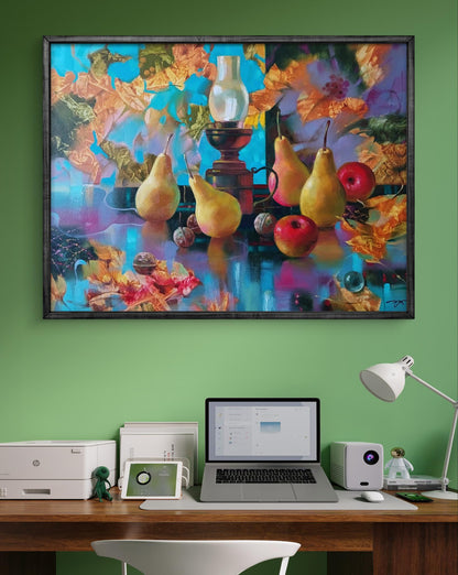 Abstract oil painting Autumn still life Anatoly Tarabanov