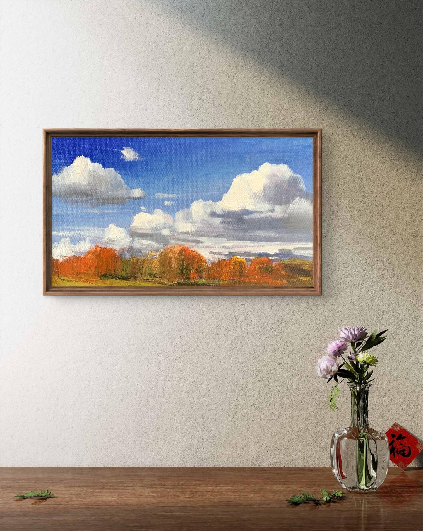 Oil painting Cloudy day Unknown artist