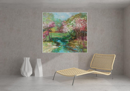 Abstract oil painting Springtime Splendor Anatoly Tarabanov