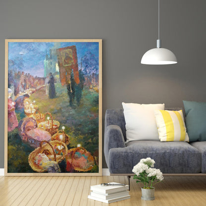 Oil painting Easter Serdyuk Boris Petrovich