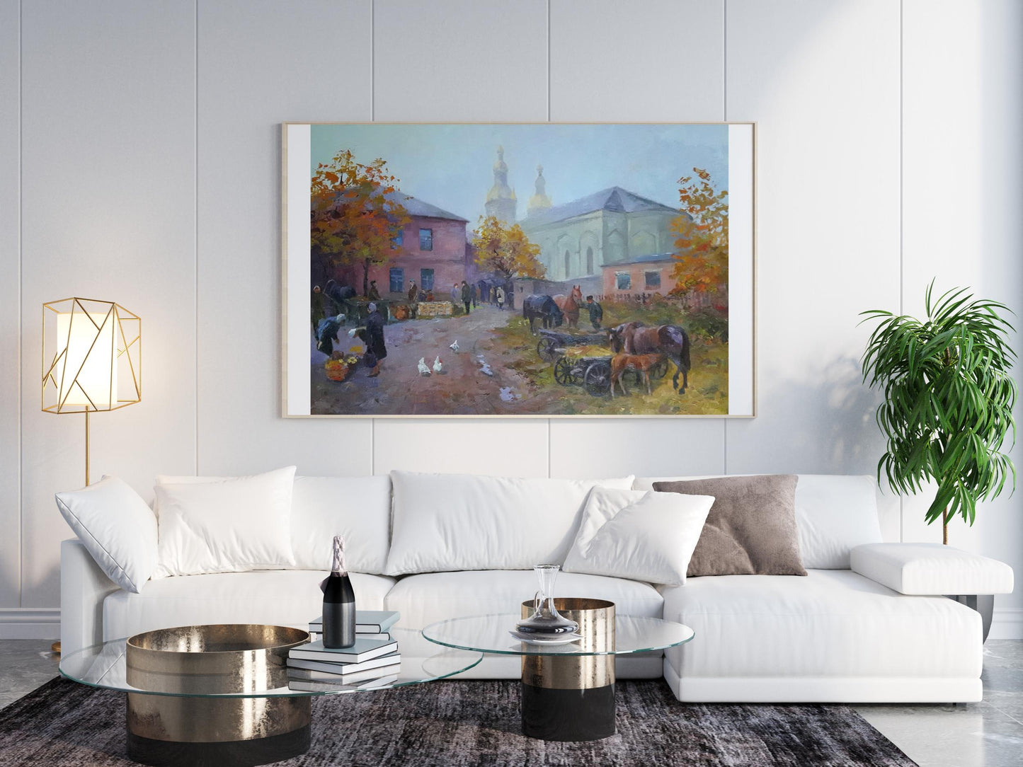 Oil painting Street of Old Kremenchug Serdyuk Boris Petrovich