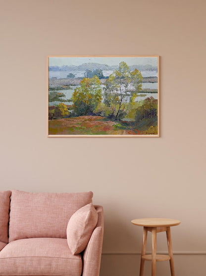 Boris Petrovich Serdyuk's oil painting "Open Spaces"