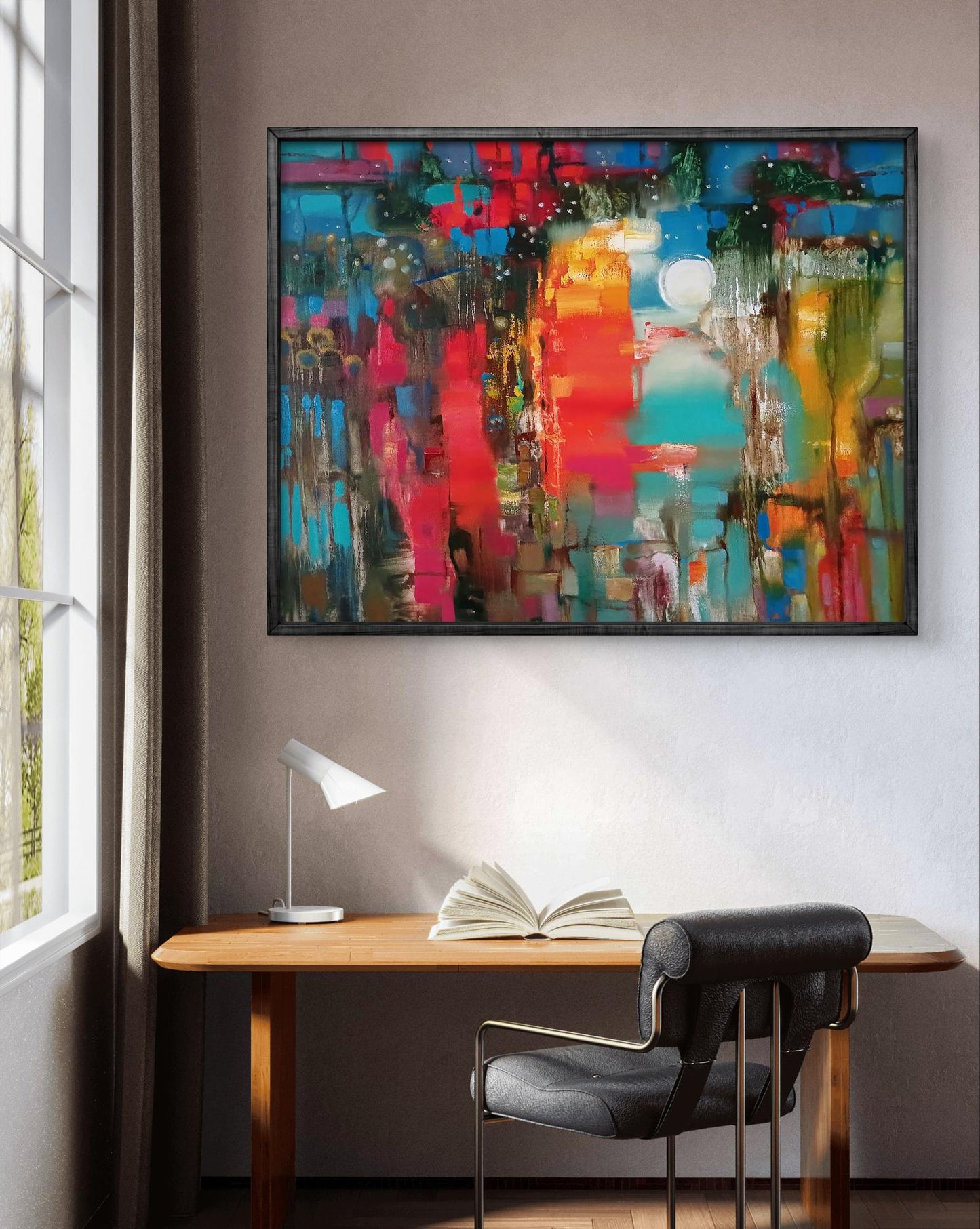 Abstract oil painting Cantata Anatoly Tarabanov