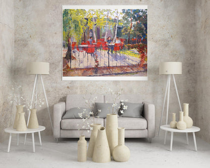 Oil painting Summer park Serdyuk Boris Petrovich