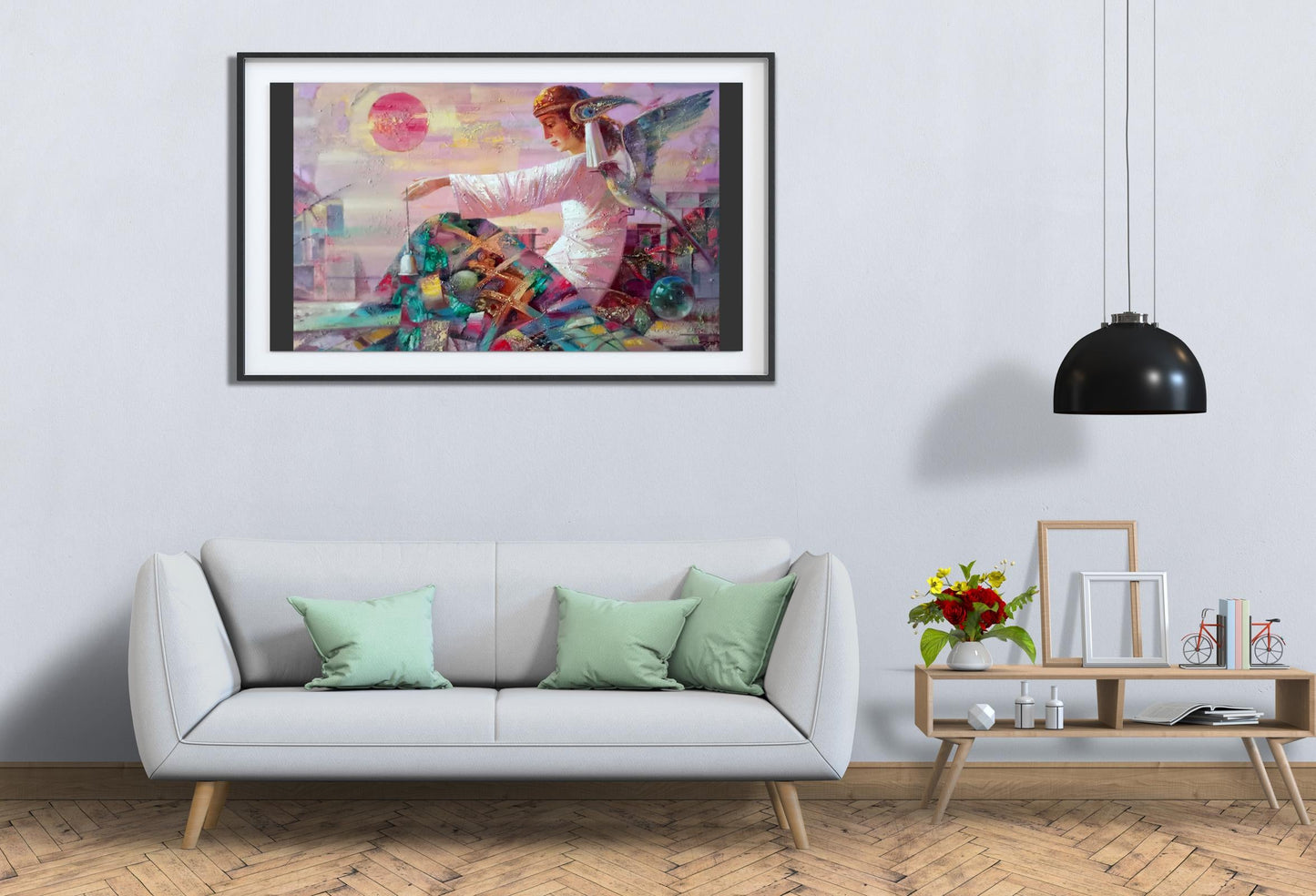 Abstract oil painting Day leaving Borisovich Tarabanov