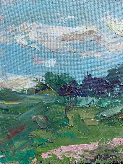 Alexander Cherednichenko painted a summer windy day in oil