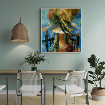 Abstract oil painting Nostalgia 