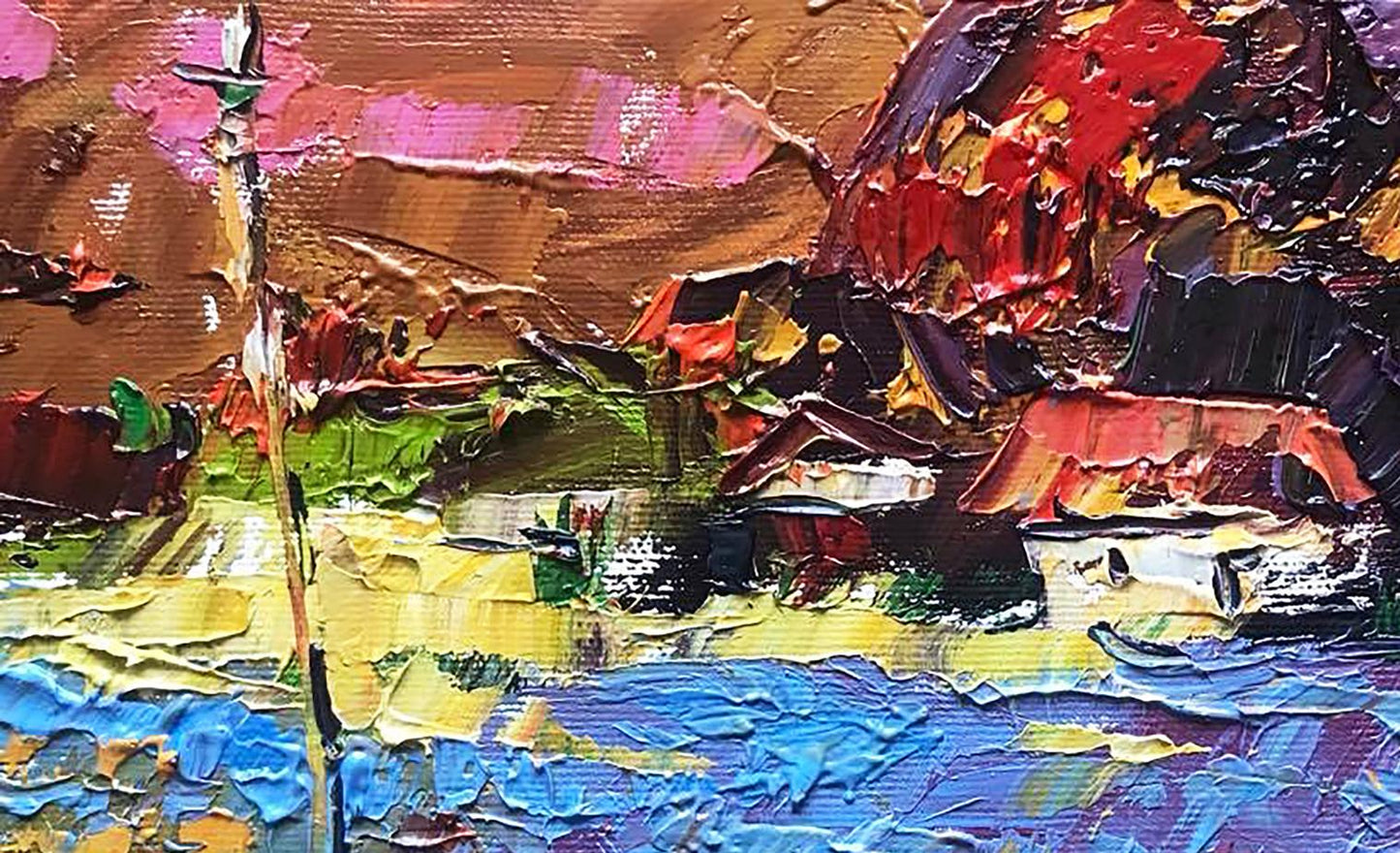 Evening in the village 