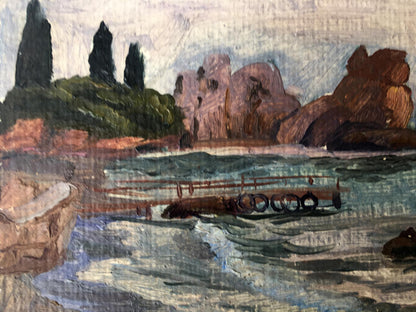 Oil painting Morning in Gurzuf Batrakov Vladimir Grigorievich