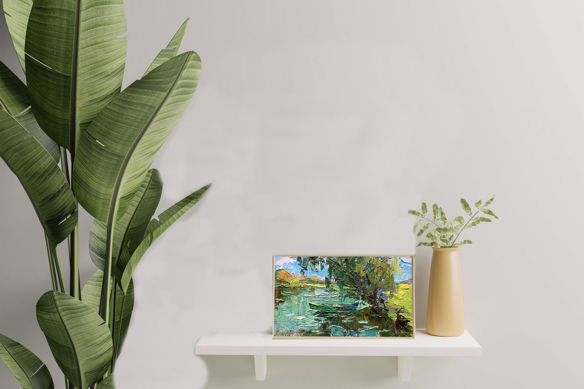Oil painting Summer day