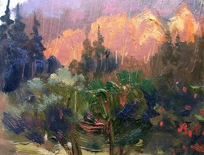 Oil painting Carpathian autumn Batrakov Vladimir Grigorievich