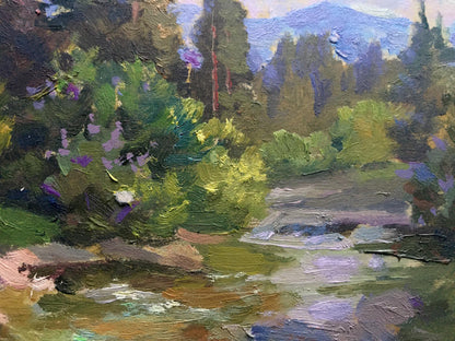 Oil painting Opir River Batrakov Vladimir Grigorievich