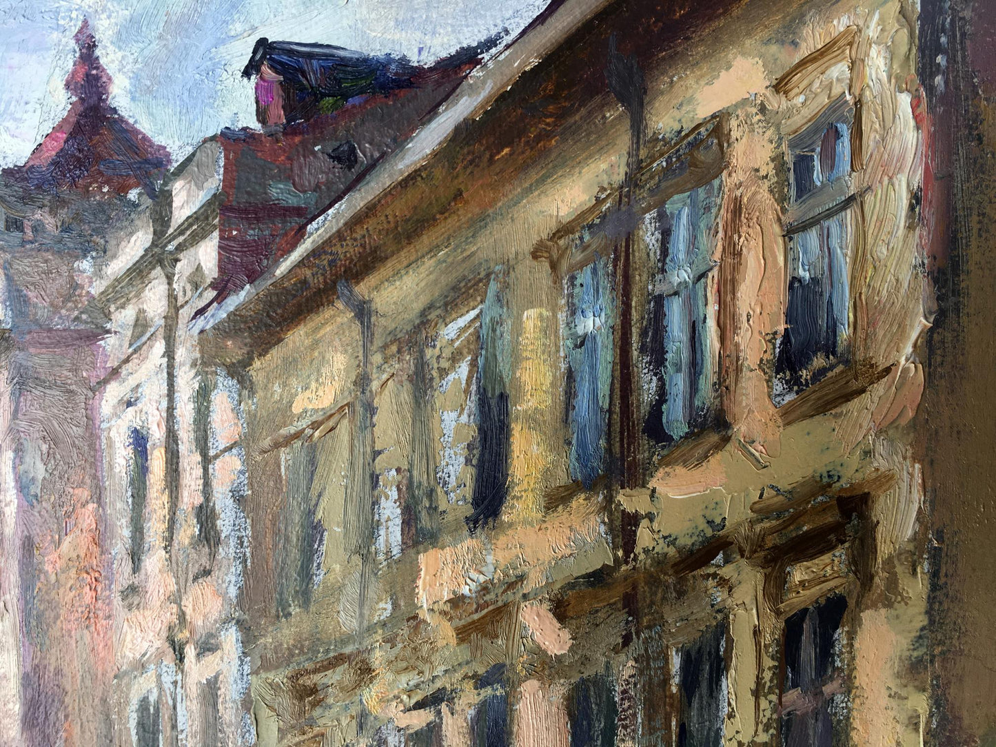 Oil painting Lviv landscape Batrakov Vladimir Grigorievich