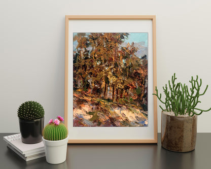 Oil painting Pines Landscape 