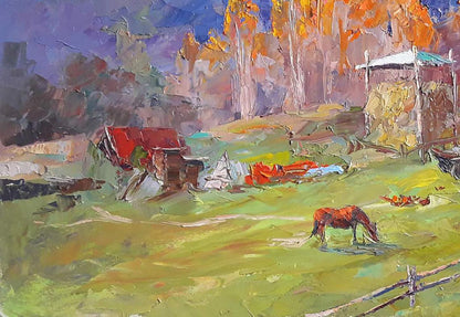 Oil painting Gilded Serdyuk Boris Petrovich