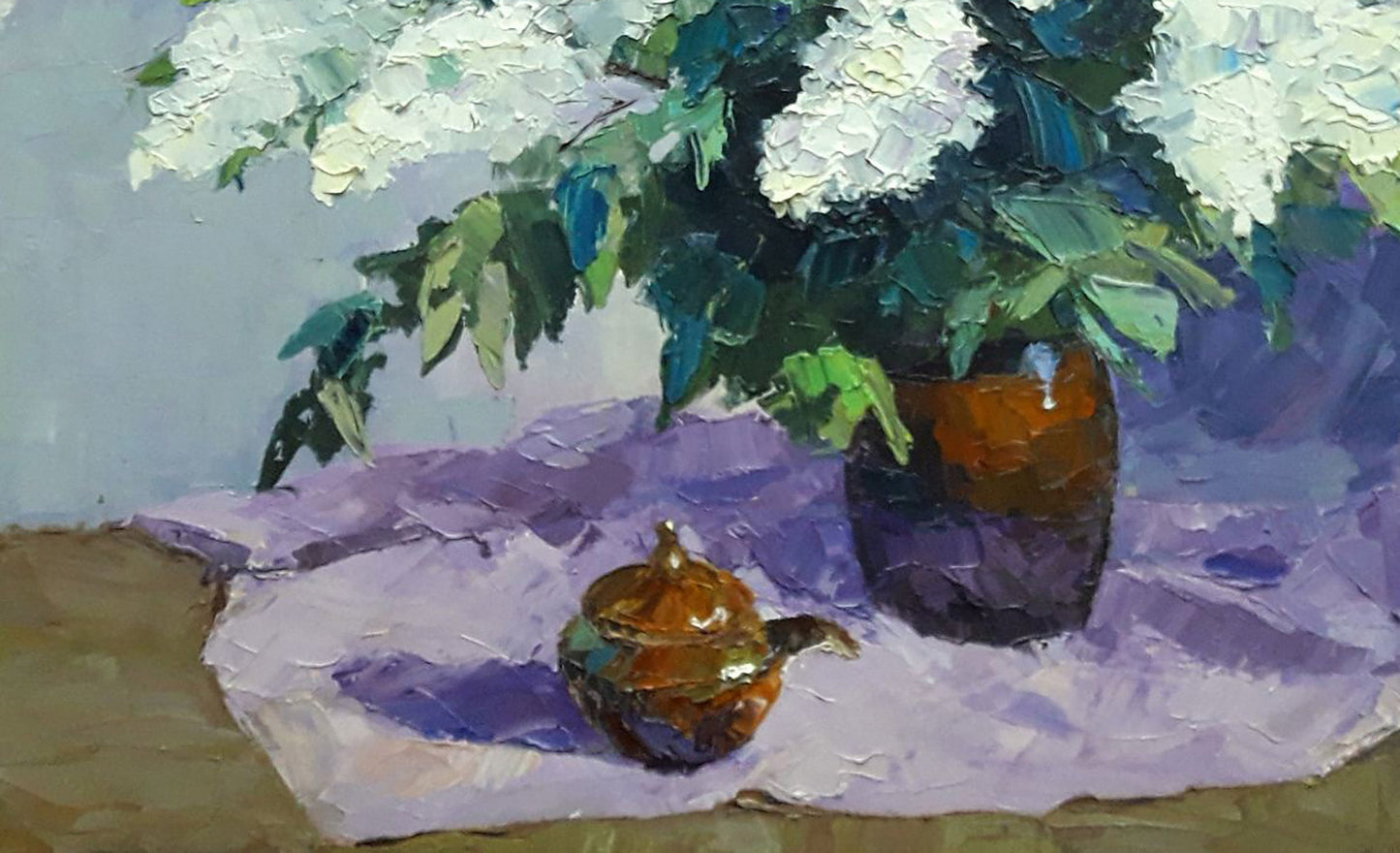 Oil painting White lilac Serdyuk Boris Petrovich