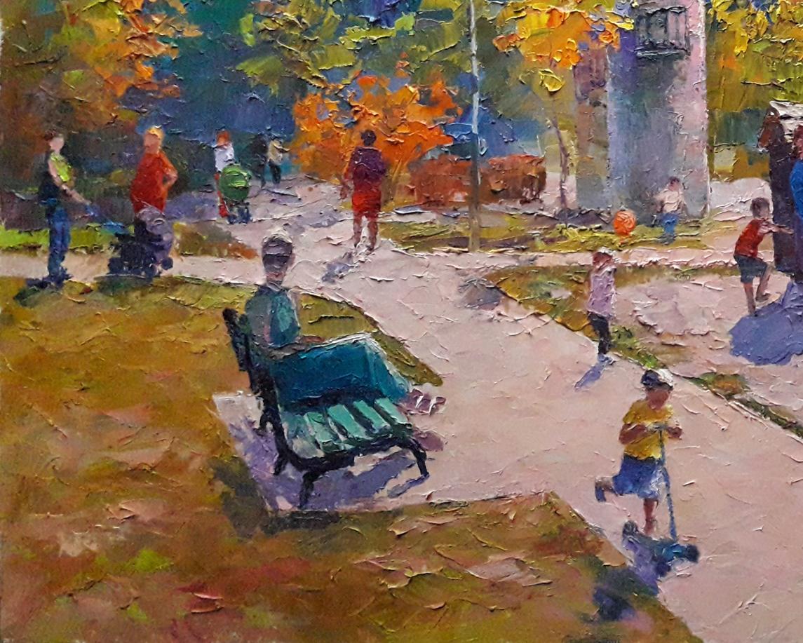 Oil painting Vacation Serdyuk Boris Petrovich