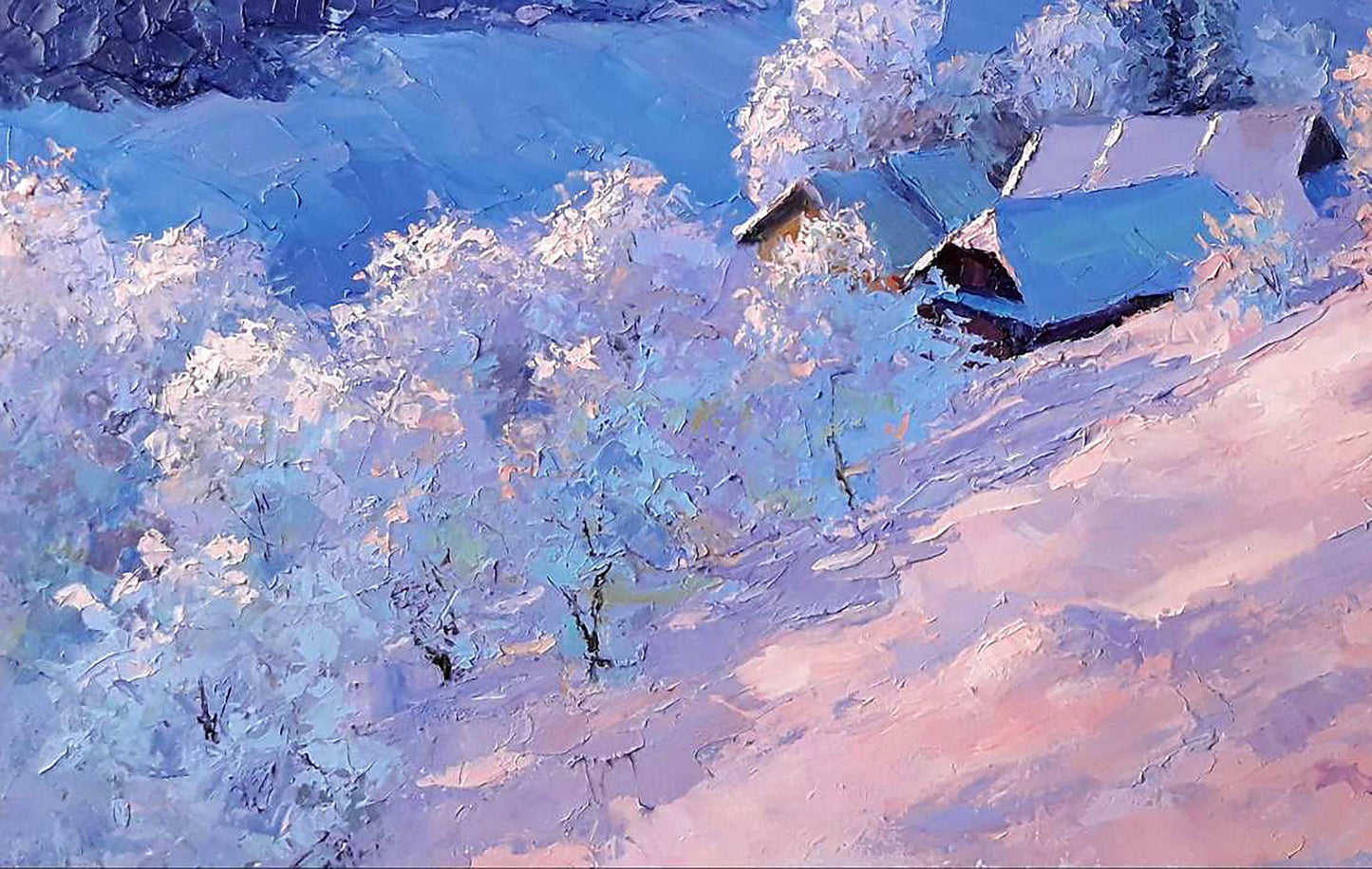 Oil painting Winter evening Serdyuk Boris Petrovich №SERB 505