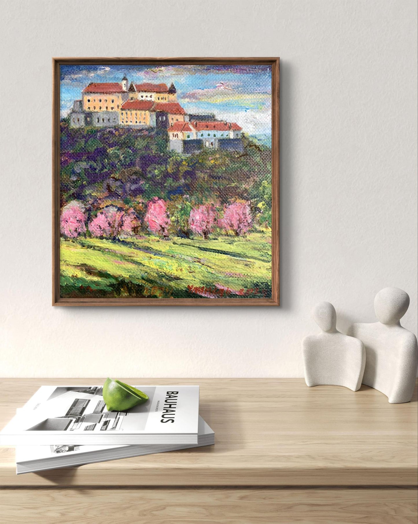 Oil painting Castle in the mountains Yu. Ulinets