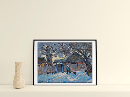 Village landscape Art 