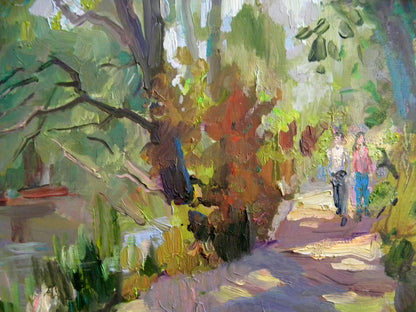 Oil painting Near the lake Anatoly Kymnatny