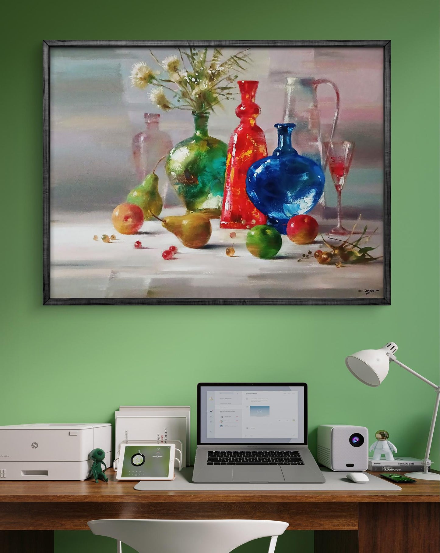 Abstract oil painting Fruit still life Anatoly Tarabanov