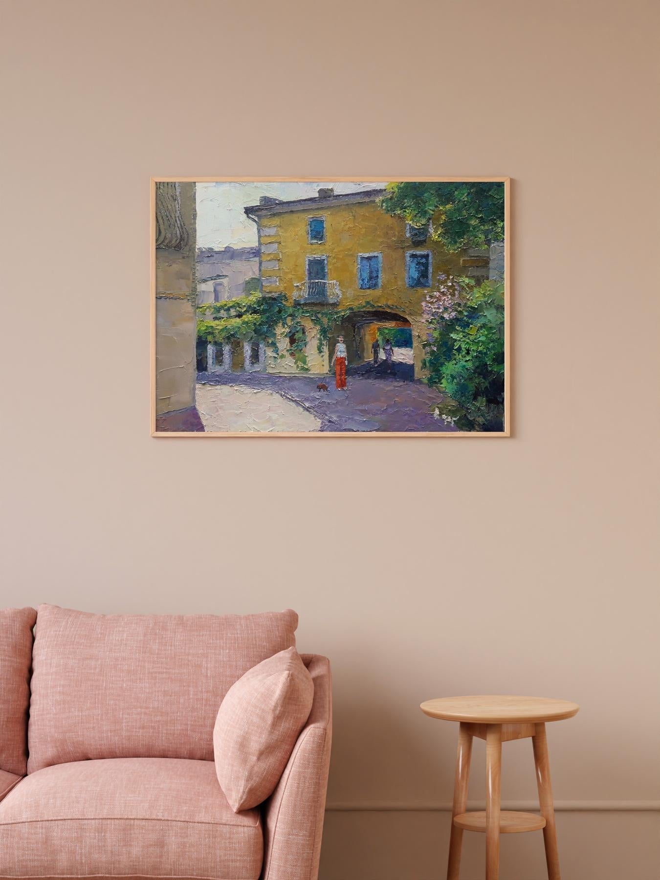 Oil painting Odessa courtyard Serdyuk Boris Petrovich