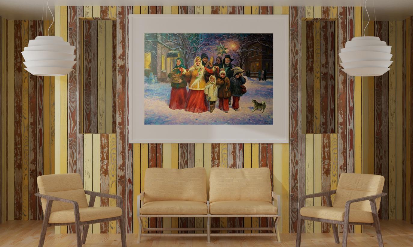 Oil painting Holy evening Serdyuk Boris Petrovich