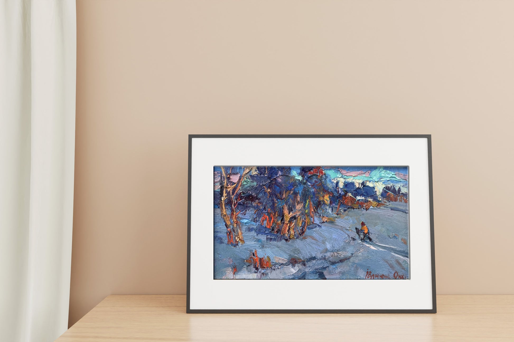 Oil painting road 