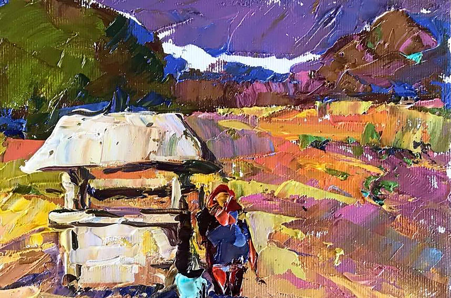 Village landscape Art 