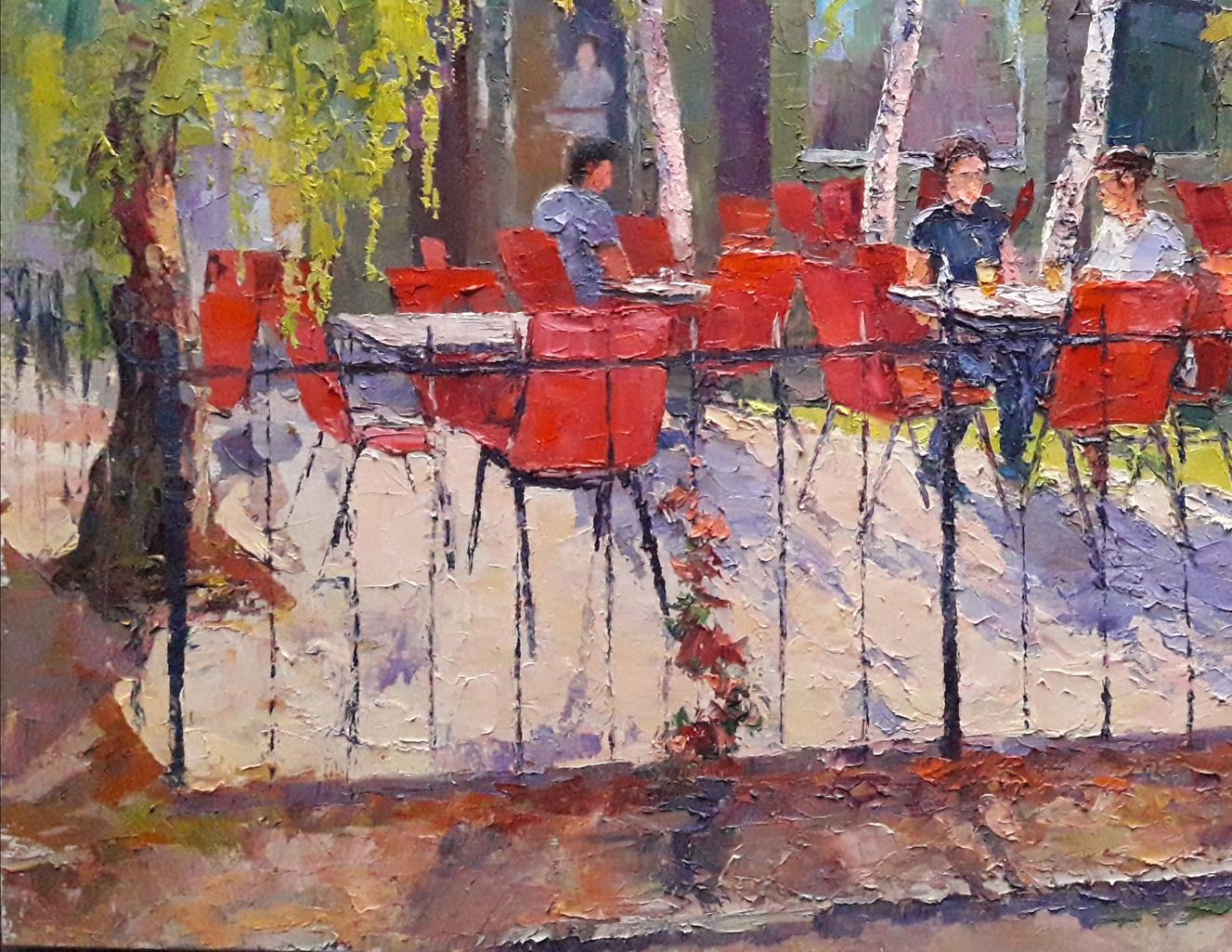 Oil painting Summer park Serdyuk Boris Petrovich