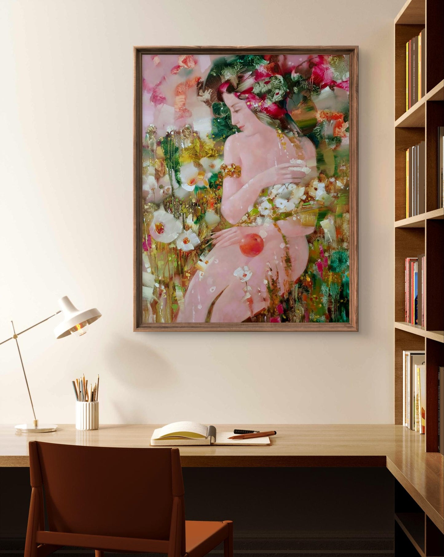 Abstract oil painting Eve Anatoly Tarabanov