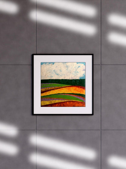 Oil painting Summer perspective after rain V. Zadorozhnya