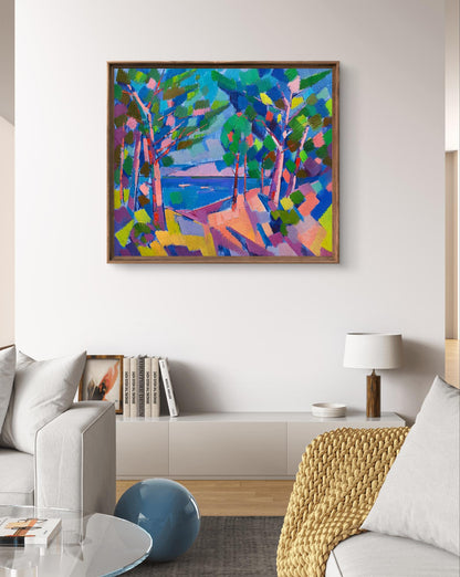 Oil painting Summer landscape Peter Dobrev