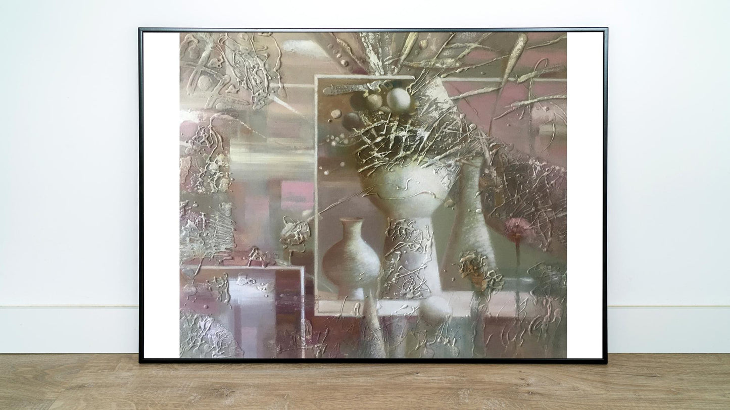 Abstract oil painting