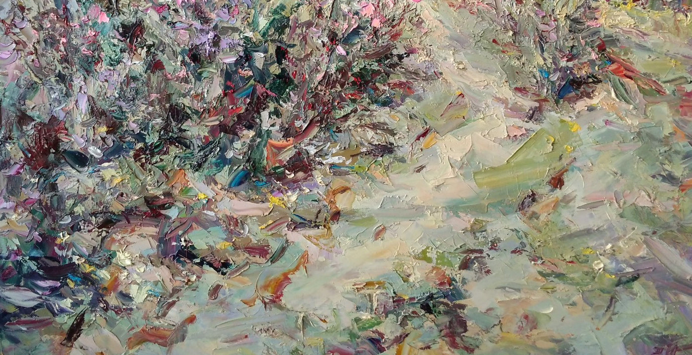 Oil Painting Village Landscape 