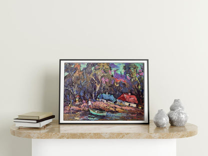 Village landscape Art 