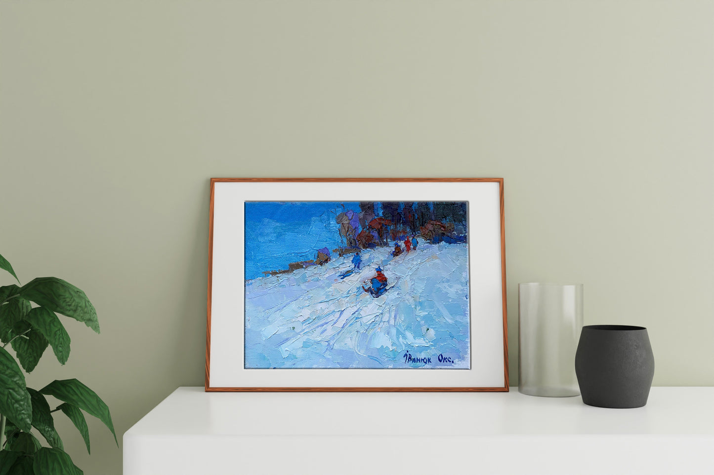 In this artwork, Ivanyuk captures the transition between forest and open space