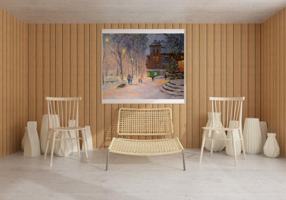 Oil painting On the eve of the New Year holidays Serdyuk Boris Petrovich