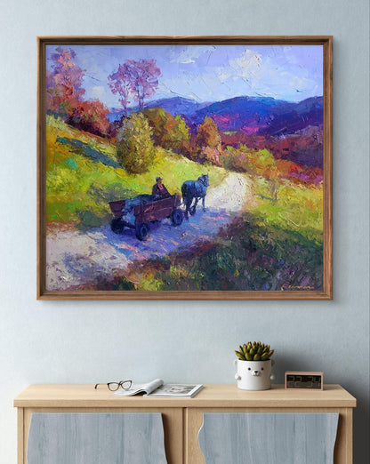 Oil painting Mountain road Boris Serdyuk