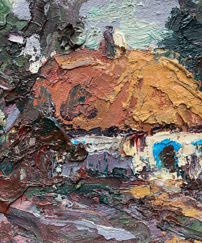 Oil painting Country house