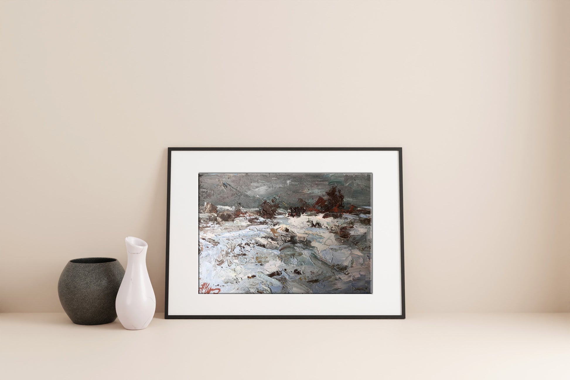 Oil painting steppes