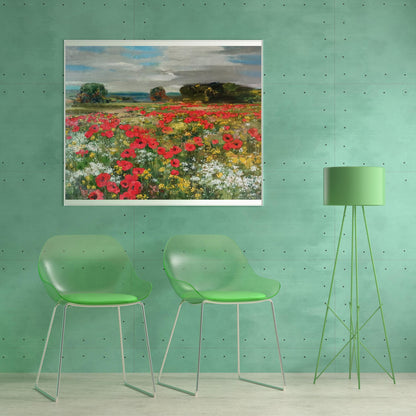Oil painting Poppy field Anatoly Borisovich Tarabanov