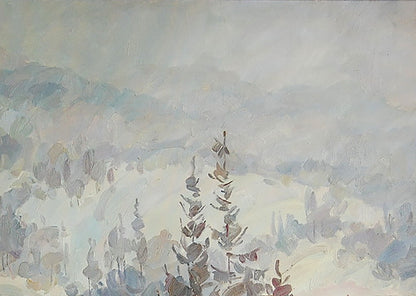 Oil Painting Mountain Nature Landscape 