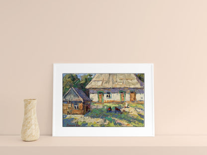 Oil painting house 