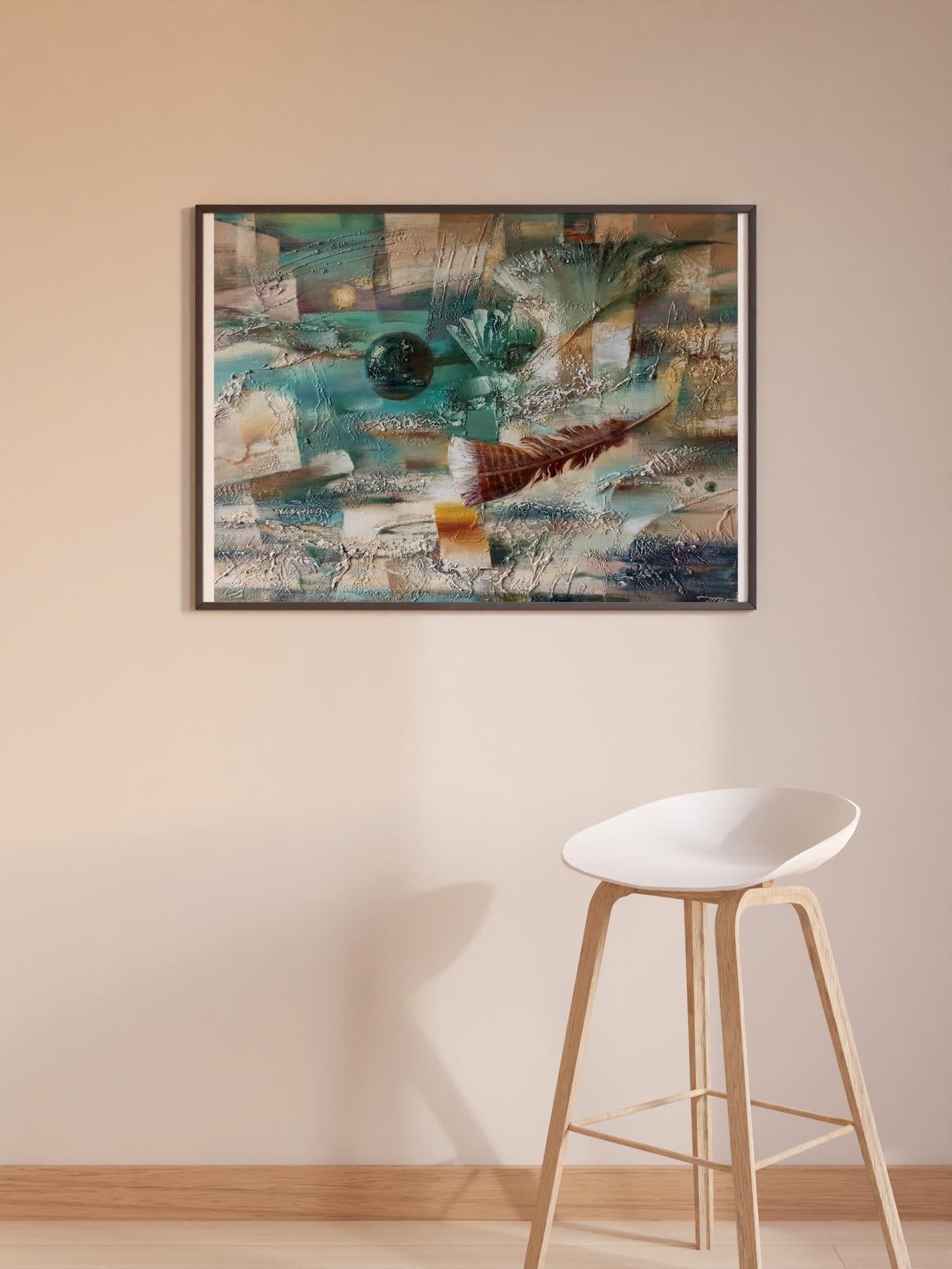 Abstract oil painting Pen 